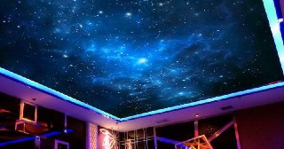 Натяжной потолок звездное небо Новомосковск, цена от 5245 руб.